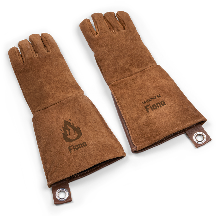 Leren BBQ handschoenen met naam-cover