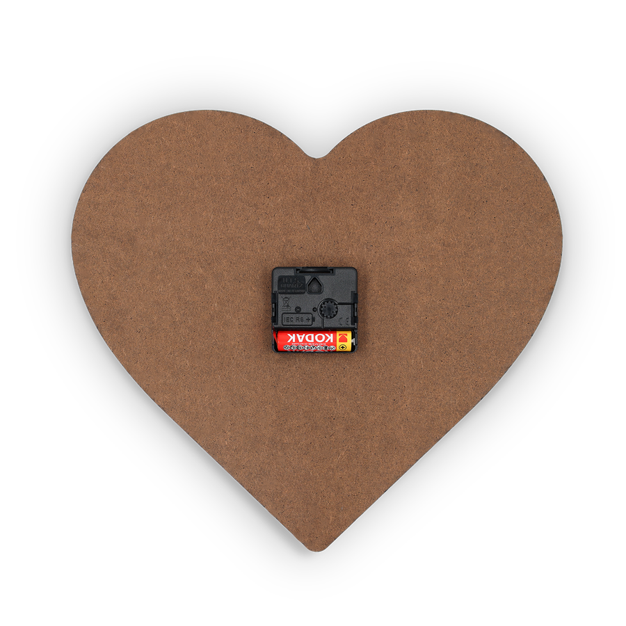 Wandklok met foto – Hart – Groot-cover
