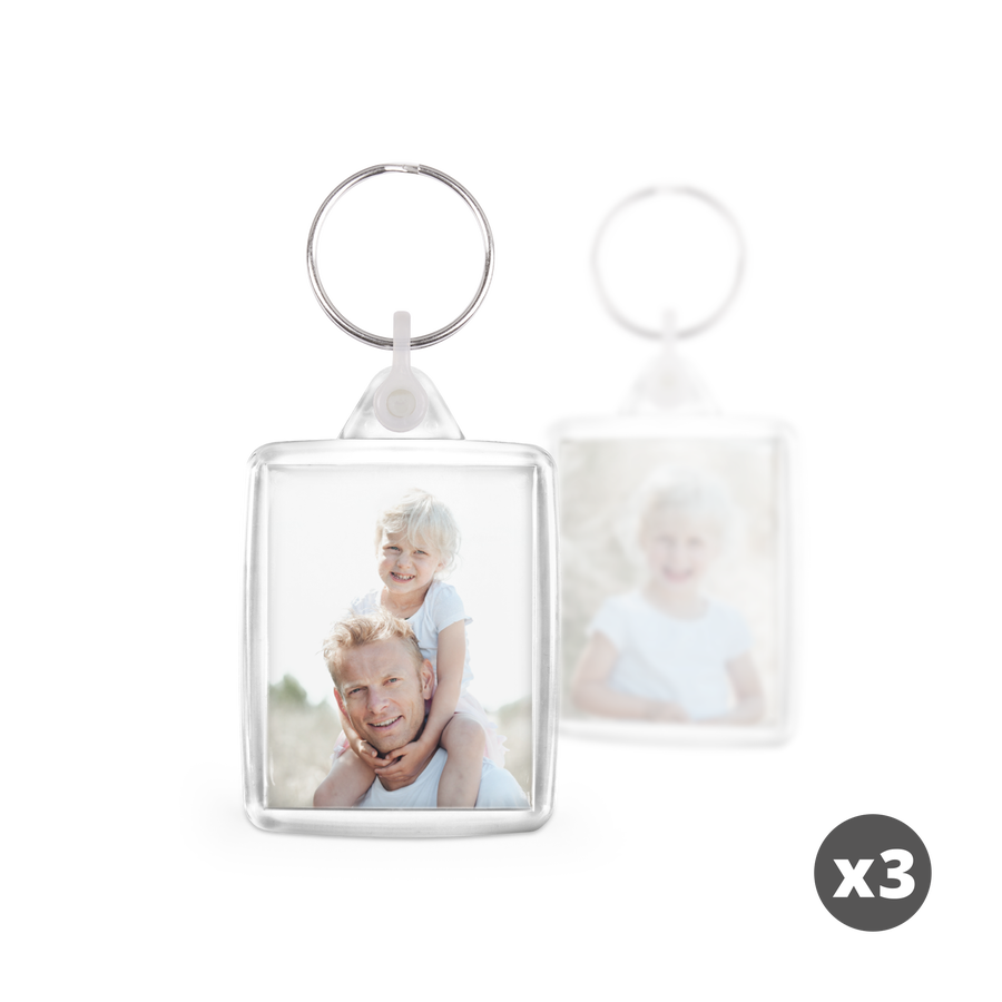 Sleutelhanger met foto – plexiglas x 3-cover