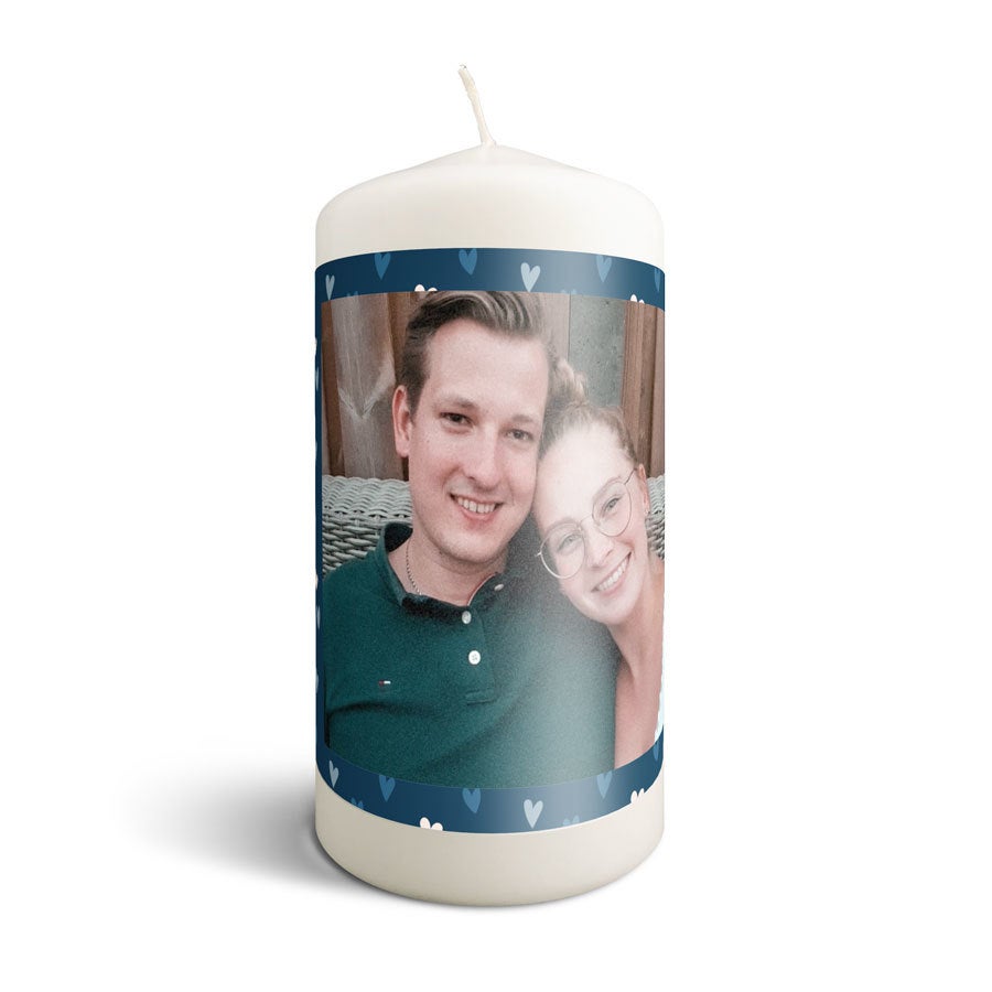 Kaars met foto – 19×10 cm-cover