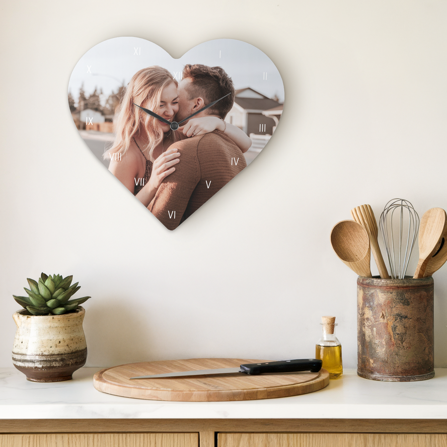 Wandklok met foto – Hart – Groot-cover