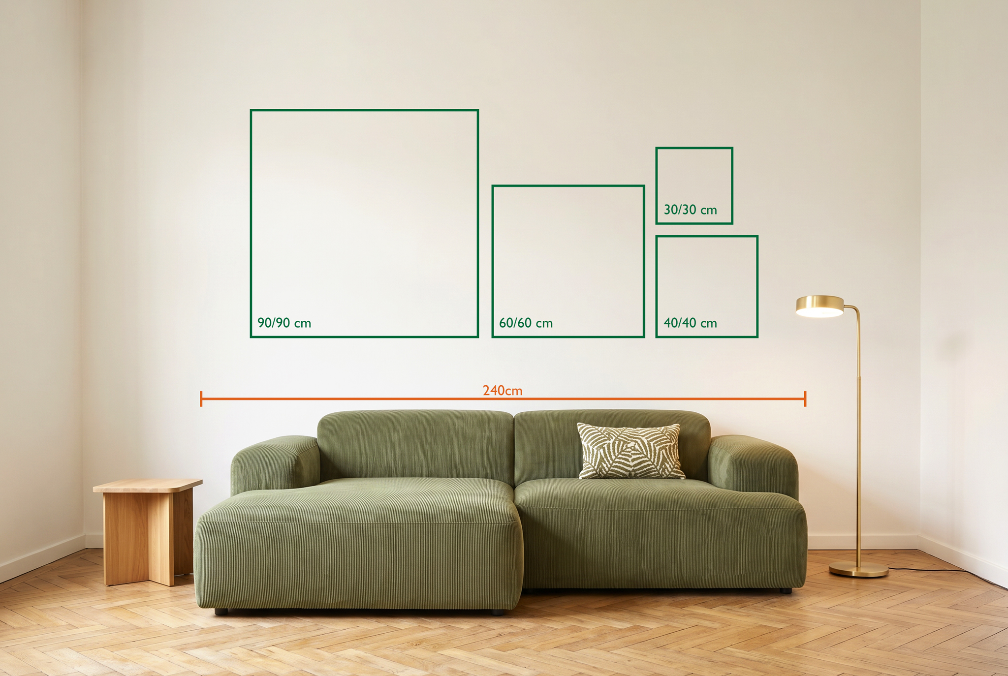 Dibond® Mounting – Vierkant-cover