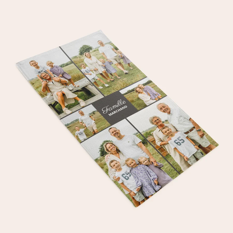 Volledig bedrukte handdoek 70 x 140 cm-cover