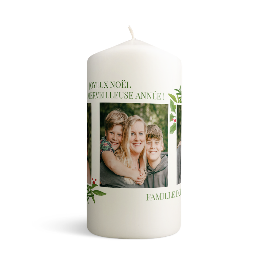 Kaars met foto – 19×10 cm-cover
