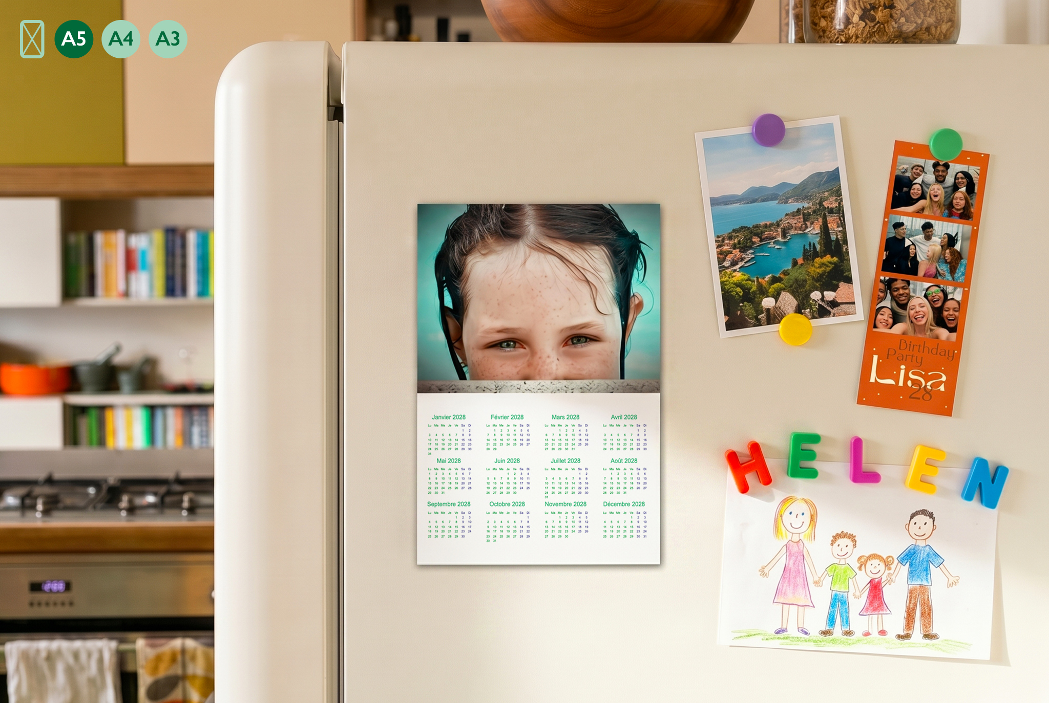 image Magnetische A5-Kalender