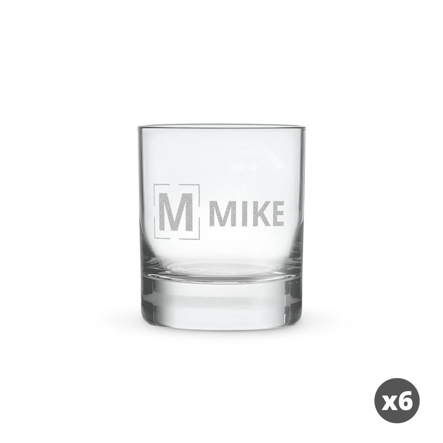Whiskey glass x 6-cover