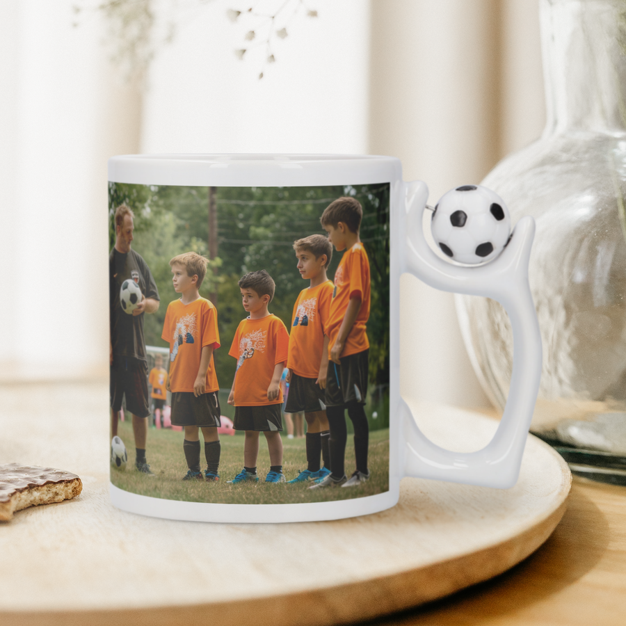 Gepersonaliseerde Mok – Voetbal-cover