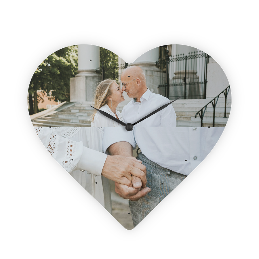 Wandklok met foto – Hart – Groot-cover