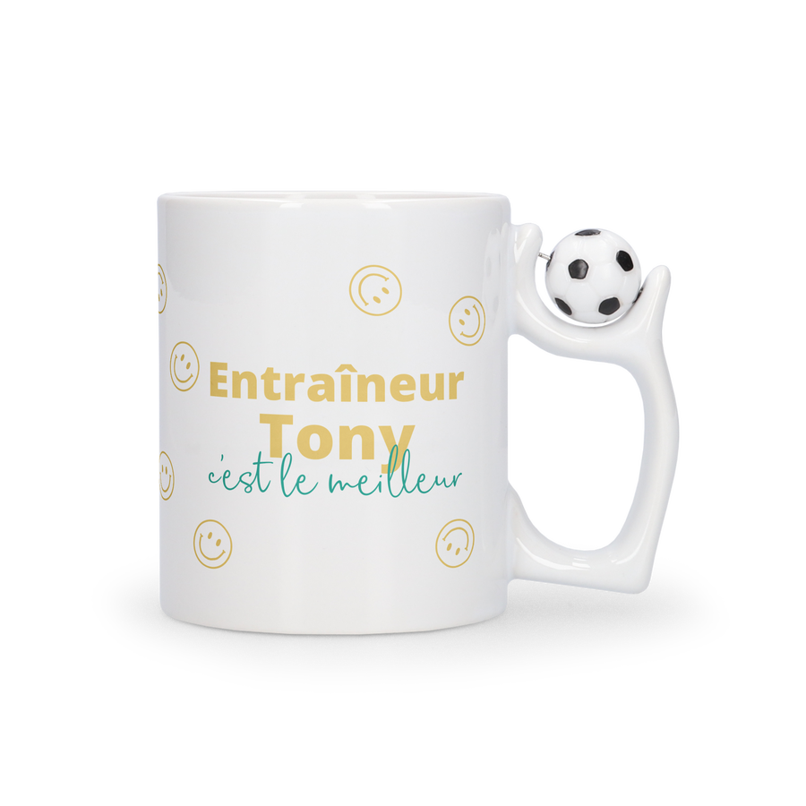 Gepersonaliseerde Mok – Voetbal-cover