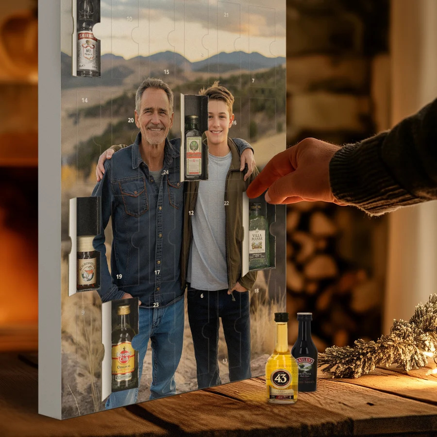 Adventskalender met alcohol-cover