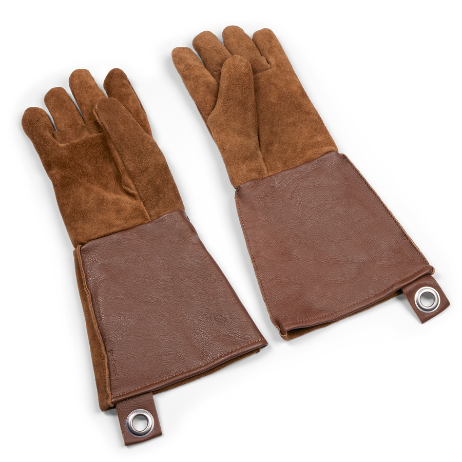 Leren BBQ handschoenen met naam-cover
