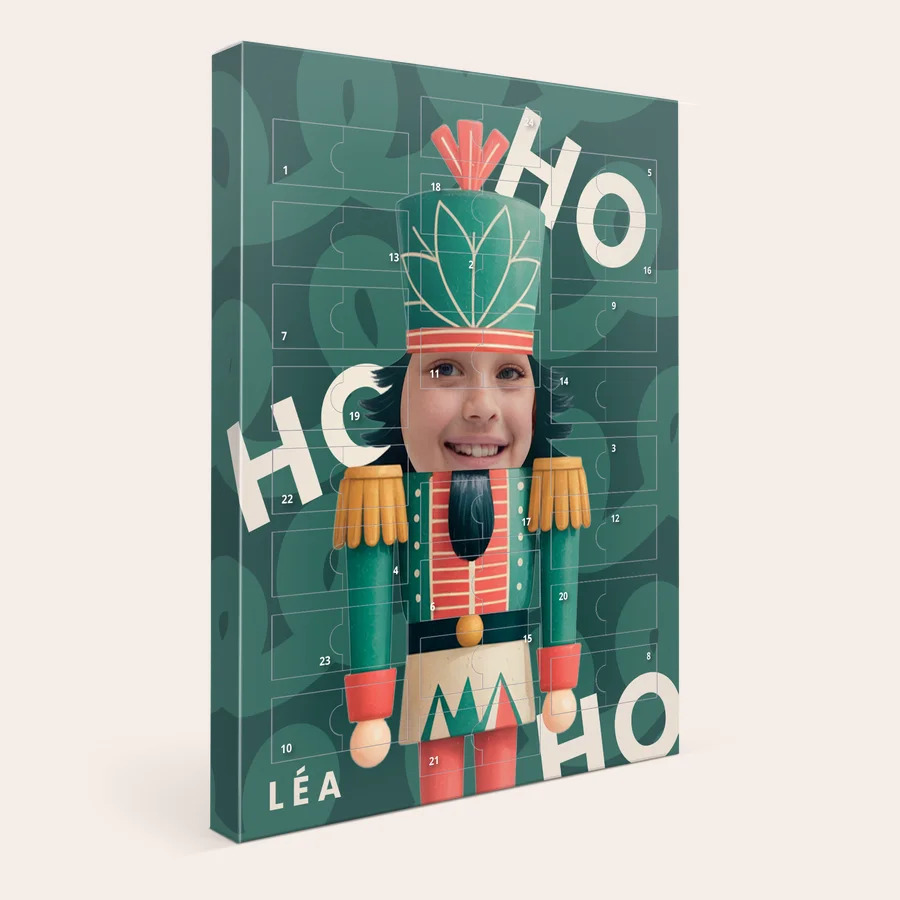 Gepersonaliseerde Kinder-adventskalender met chocolade-cover