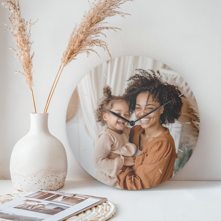 Wandklok met foto – Rond – Groot-cover